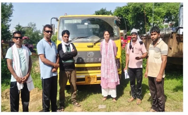 डव्वा येथे अवैध रेती वाहतुकीवर महसूल प्रशासनाची धडक कारवाई