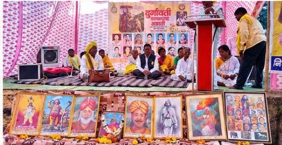 शेंडा येथे महाराणी दुर्गावती मडावी यांच्या 502 वी जयंतीनिमित्त कार्यक्रम उत्साहात !